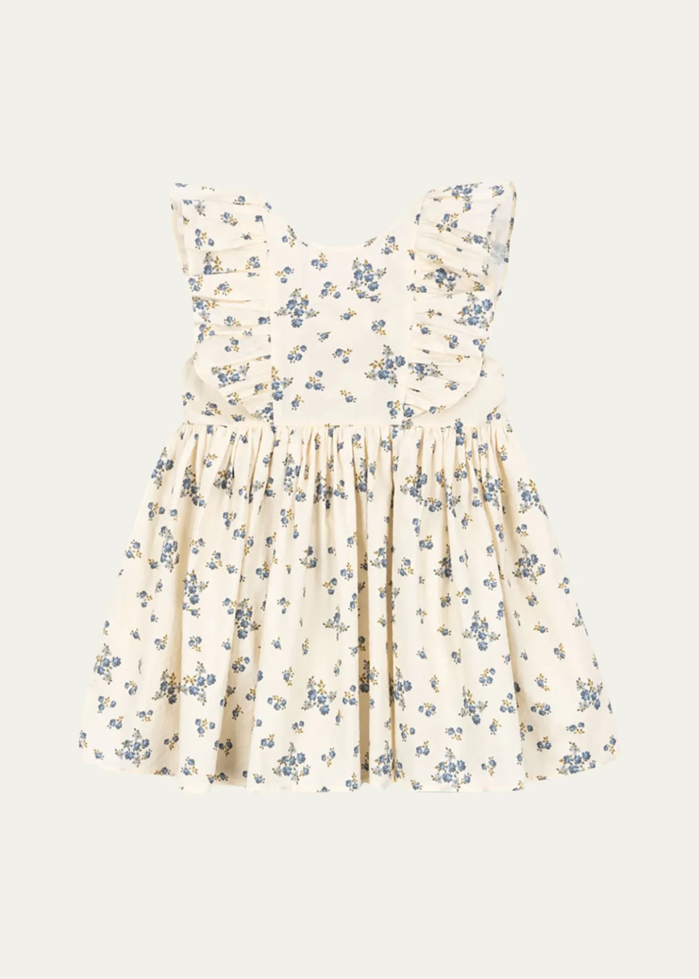 Konges SlojdGirl's Cianna Floral Organic Cotton Dress with Bows, Size 18M-10