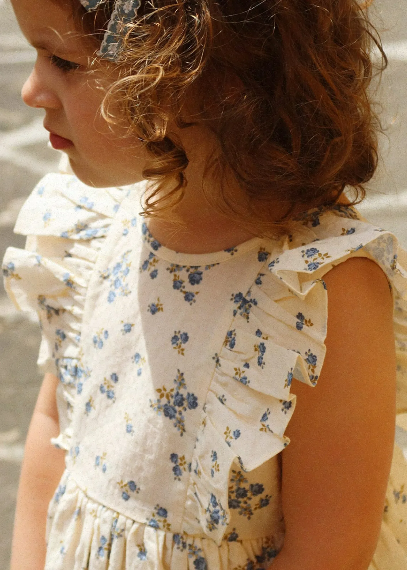 Konges SlojdGirl's Cianna Floral Organic Cotton Dress with Bows, Size 18M-10