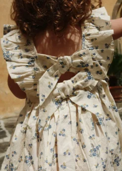 Konges SlojdGirl's Cianna Floral Organic Cotton Dress with Bows, Size 18M-10