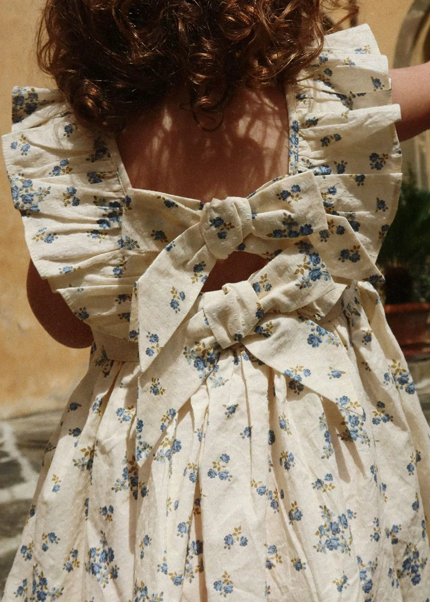 Konges SlojdGirl's Cianna Floral Organic Cotton Dress with Bows, Size 18M-10