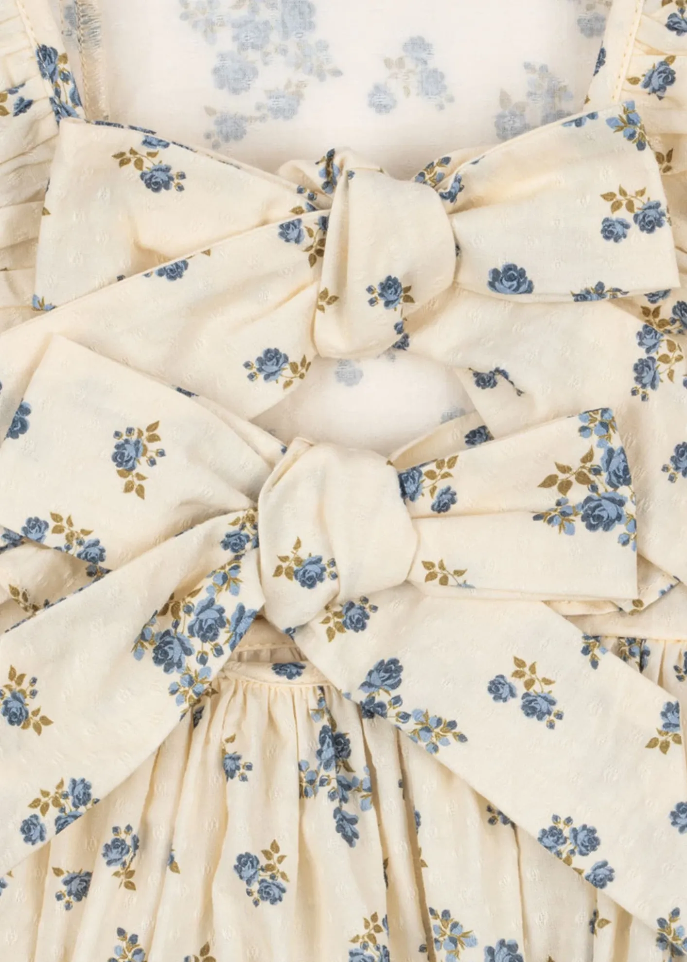 Konges SlojdGirl's Cianna Floral Organic Cotton Dress with Bows, Size 18M-10