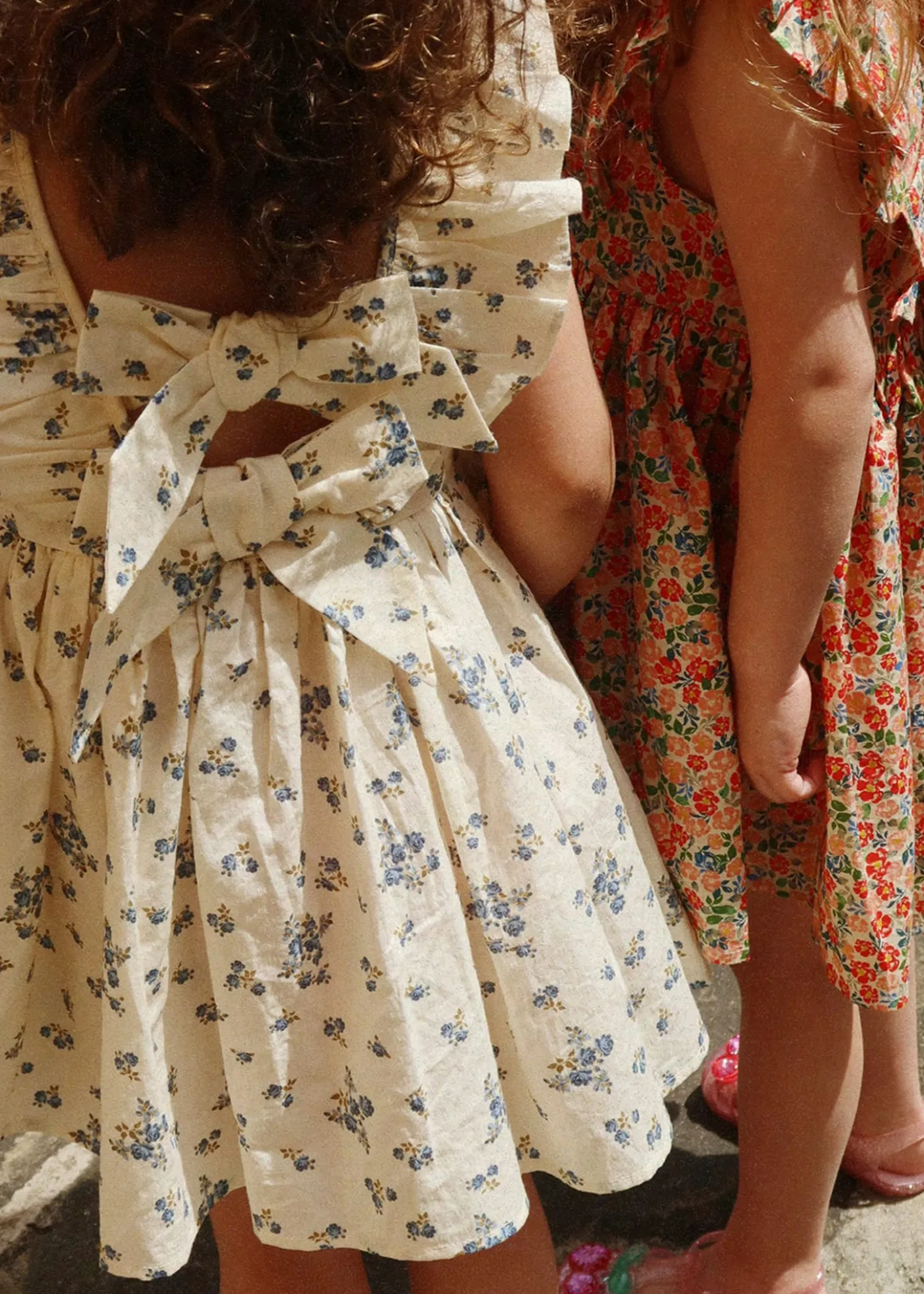 Konges SlojdGirl's Cianna Floral Organic Cotton Dress with Bows, Size 18M-10
