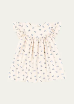 Konges SlojdGirl's Coco Bow-Print Dress, Size 9M-10