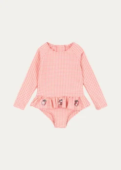 Konges SlojdGirl's Etta Skirted Long-Sleeve Swimsuit, Size 6M-3