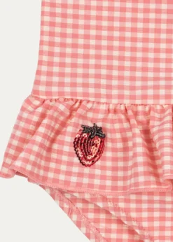 Konges SlojdGirl's Etta Skirted Long-Sleeve Swimsuit, Size 6M-3