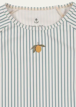 Konges SlojdGirl's Striped Rashguard Top, Size 12M-6