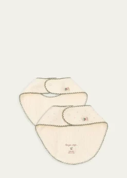 Konges SlojdKid's Minnie Pointelle Bibs, Set of 2