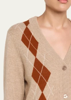 KuleArgyle V-Neck Cardigan