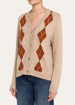 KuleArgyle V-Neck Cardigan
