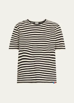 KuleThe Modern Cotton Stripe Long-Sleeve Turtleneck T-Shirt