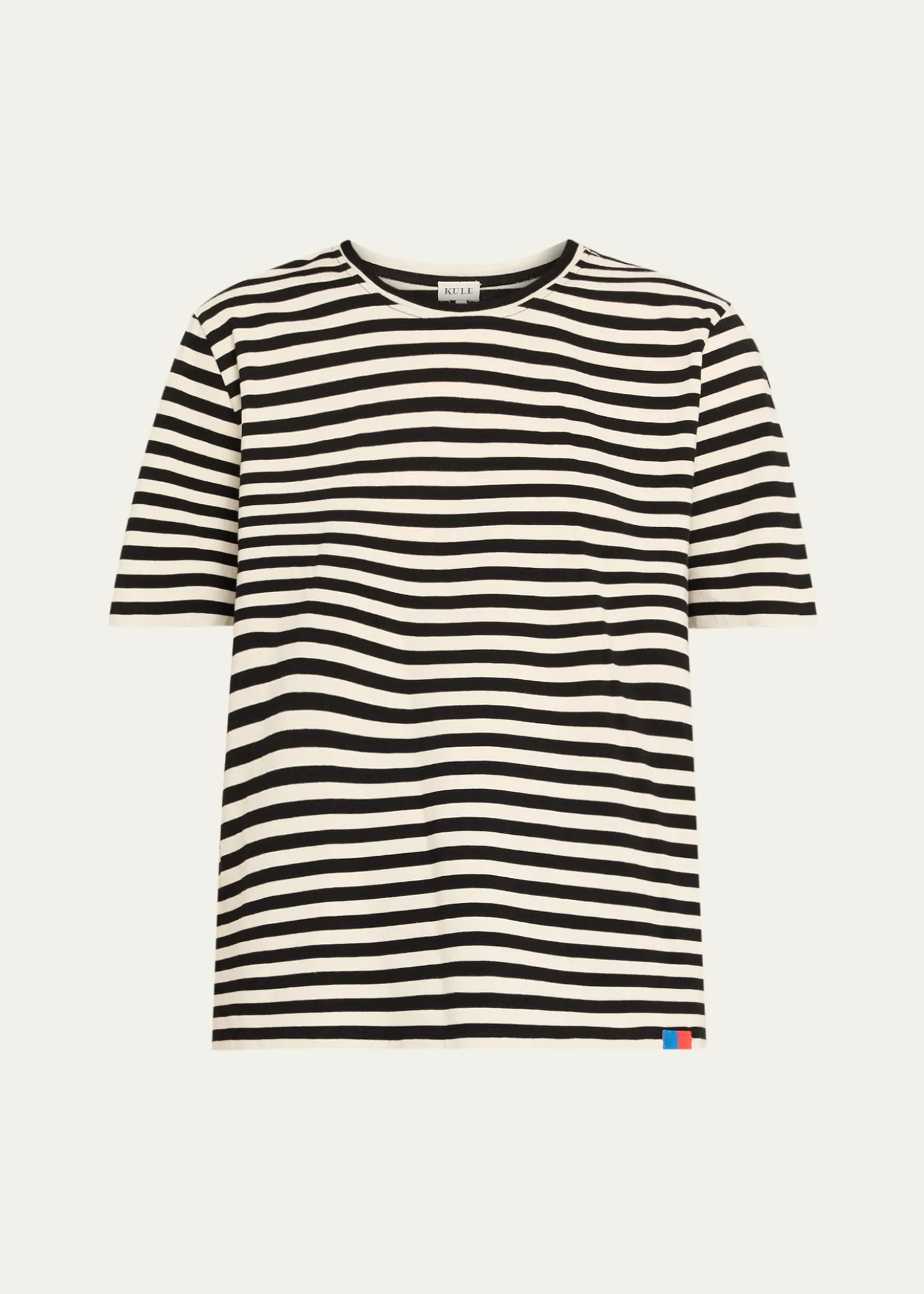 KuleThe Modern Cotton Stripe Long-Sleeve Turtleneck T-Shirt