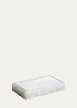LabrazelAlisa Alabaster Towel Tray, White