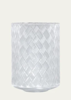 LabrazelBasket Weave Wastebasket