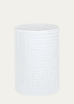LabrazelCambric Glass Toothbrush Holder, White Enamel