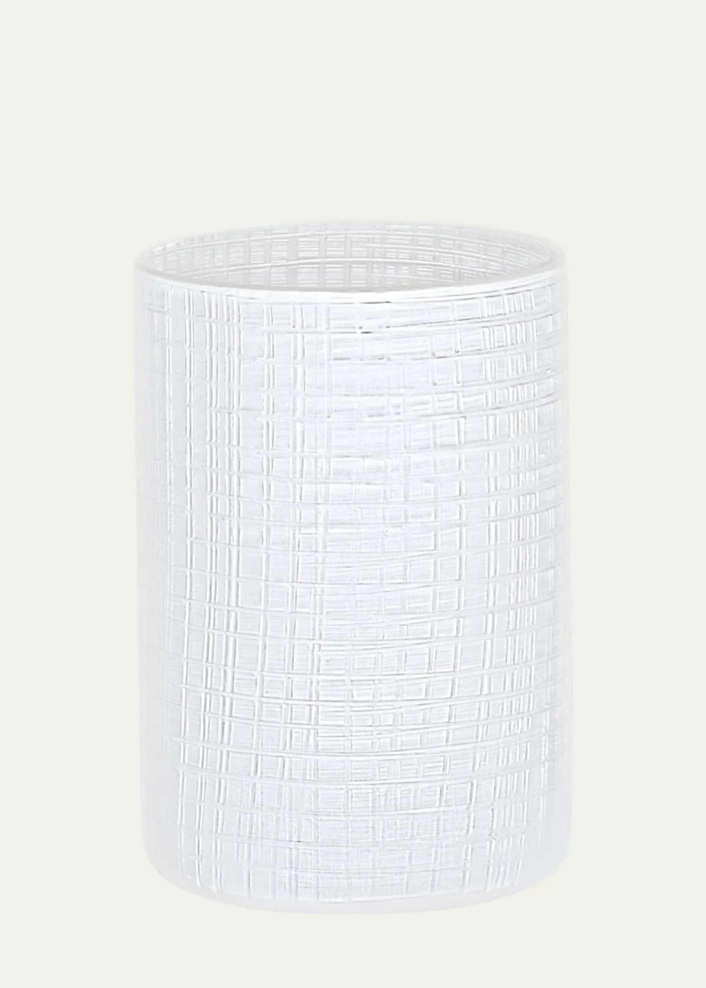 LabrazelCambric Glass Toothbrush Holder, White Enamel