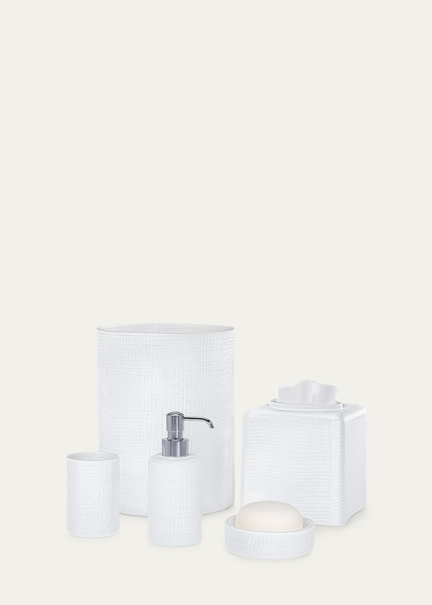 LabrazelCambric Glass Toothbrush Holder, White Enamel