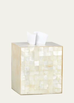 LabrazelCapiz Ivory Tissue Box Cover