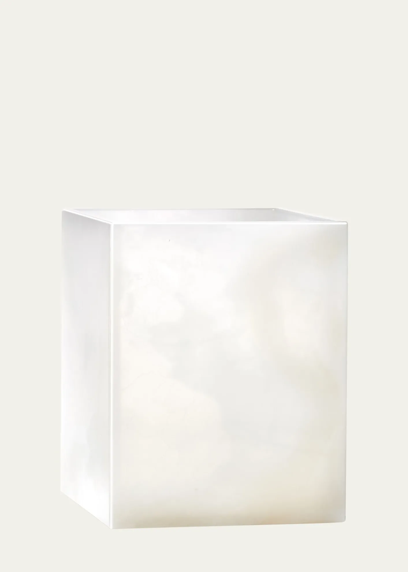 LabrazelHielo White Onyx Wastebasket