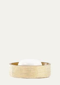 LabrazelWoven Soap Dish, Gold