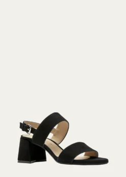 La CanadienneFlemming Suede Dual-Strap Slingback Sandals