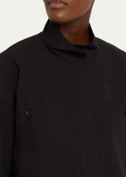 Lafayette 148 New YorkBoxy Cropped Cotton Jacket