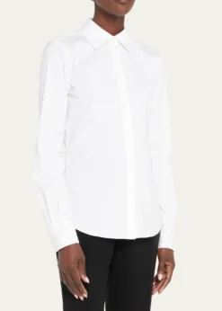 Lafayette 148 New YorkButton-Down Spread-Collar Shirt