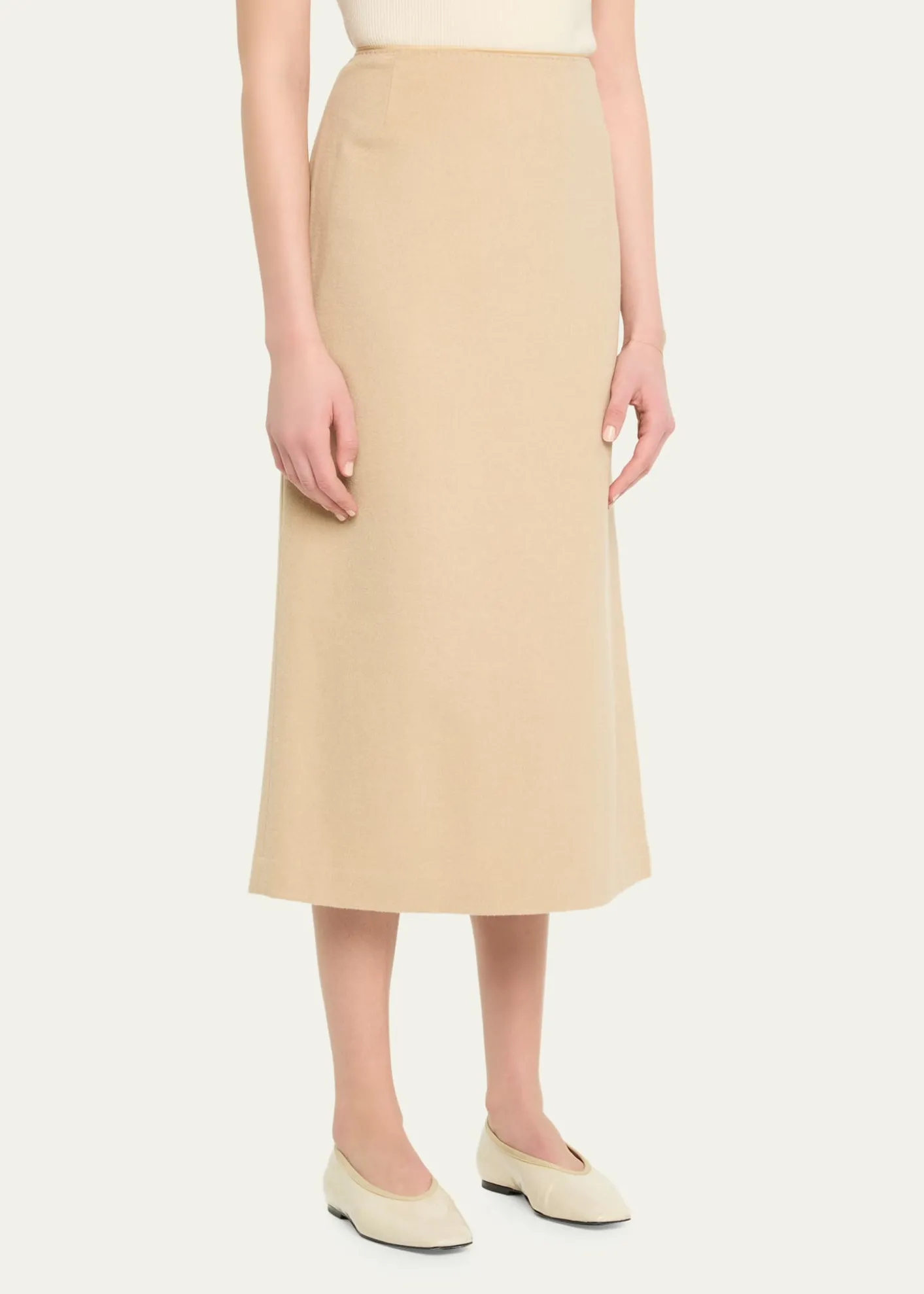 Lafayette 148 New YorkCashmere-Blend Midi Pencil Skirt