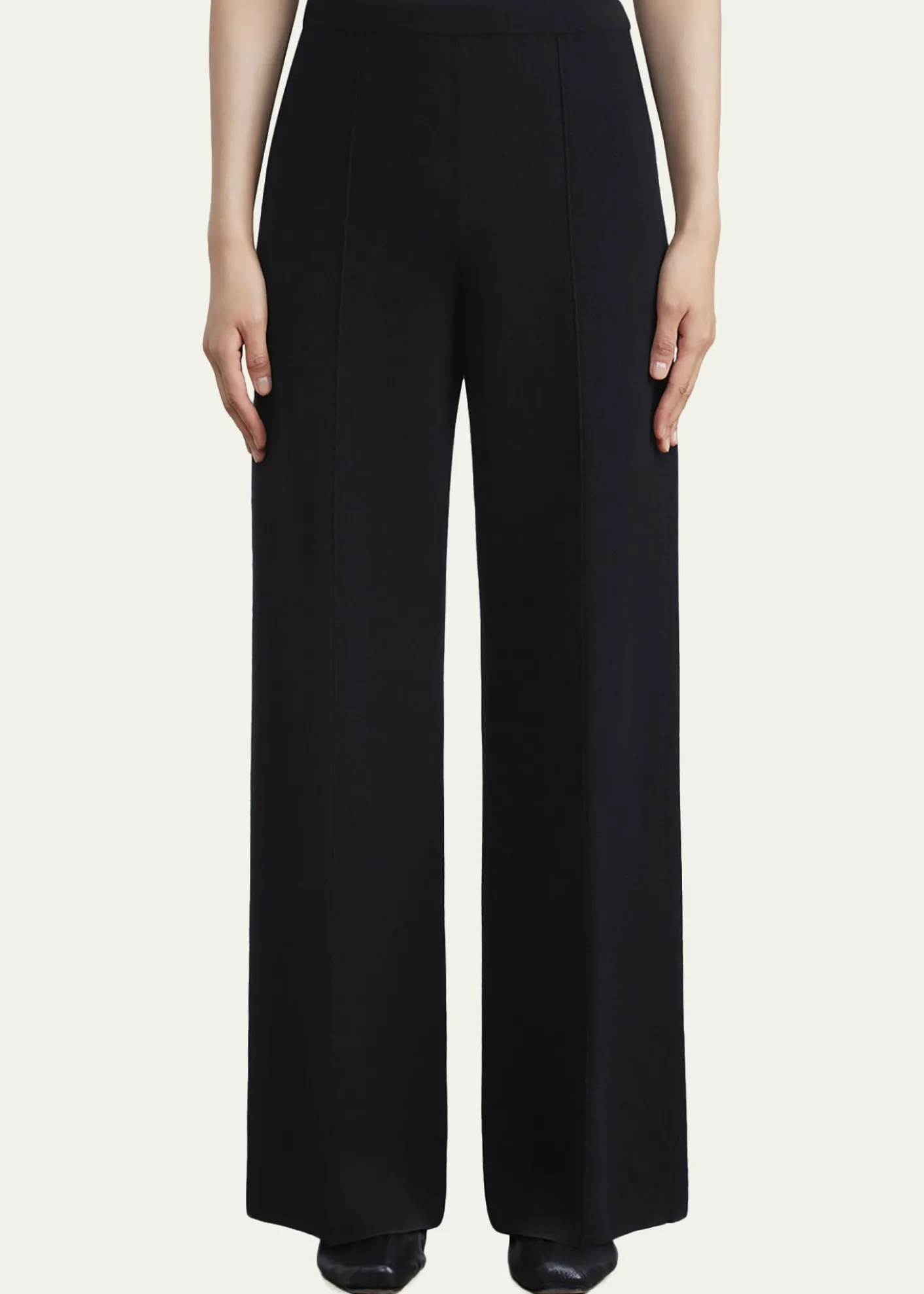 Lafayette 148 New YorkCashmere Double-Knit Pull-On Pants