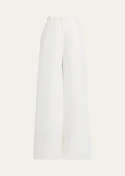 Lafayette 148 New YorkCharles Wide-Leg Twill Pants