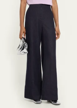 Lafayette 148 New YorkCharles Wide-Leg Twill Pants