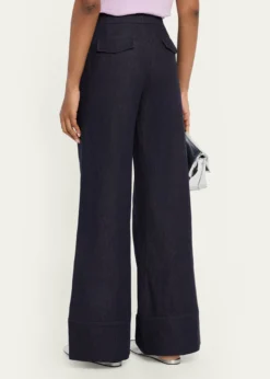 Lafayette 148 New YorkCharles Wide-Leg Twill Pants