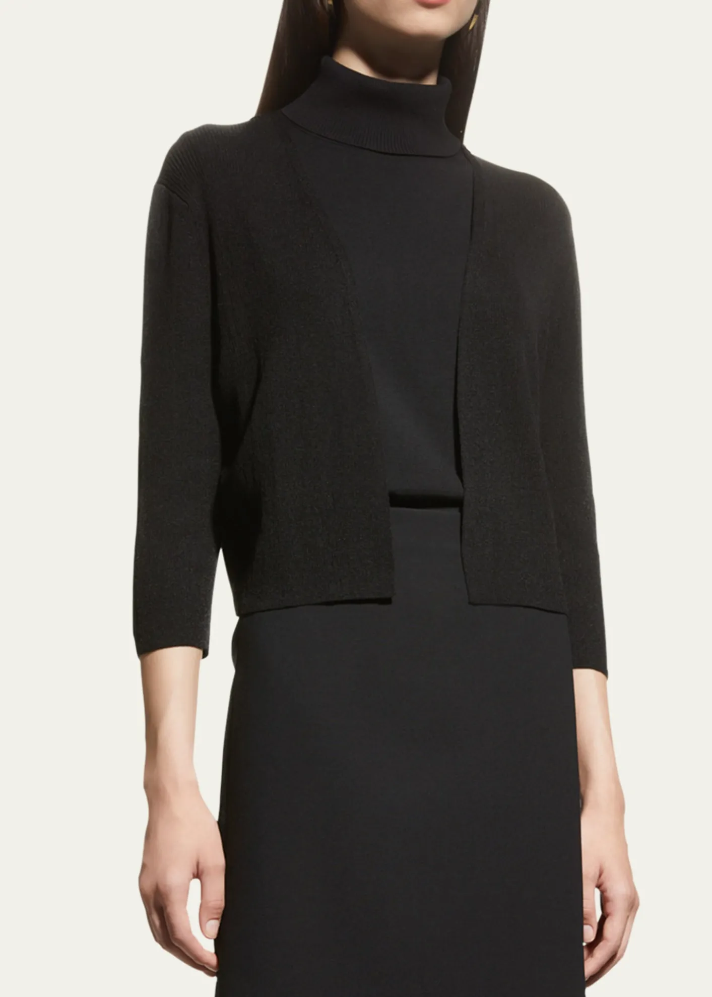 Lafayette 148 New YorkCropped Open-Front Cardigan