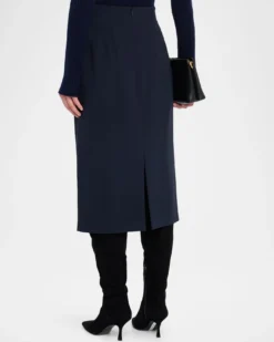 Lafayette 148 New YorkFinesse Crepe Midi Pencil Skirt