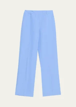 Lafayette 148 New YorkGates Wide-Leg Silk-Linen Pants