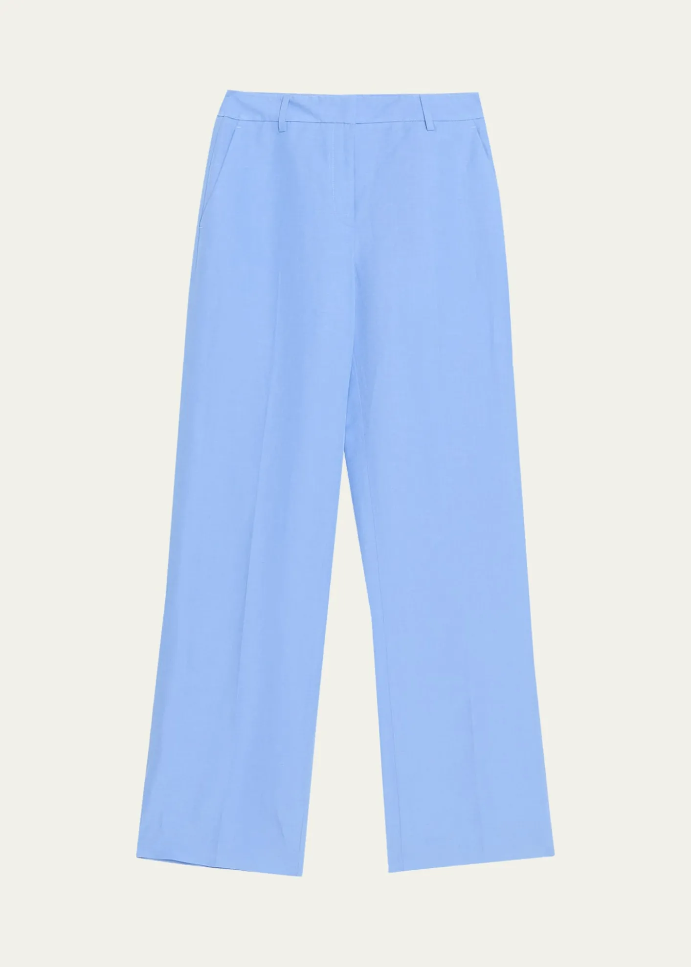 Lafayette 148 New YorkGates Wide-Leg Silk-Linen Pants