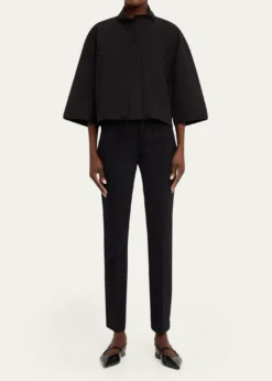 Lafayette 148 New YorkGramercy Cropped Slim-Fit Pintuck Pants