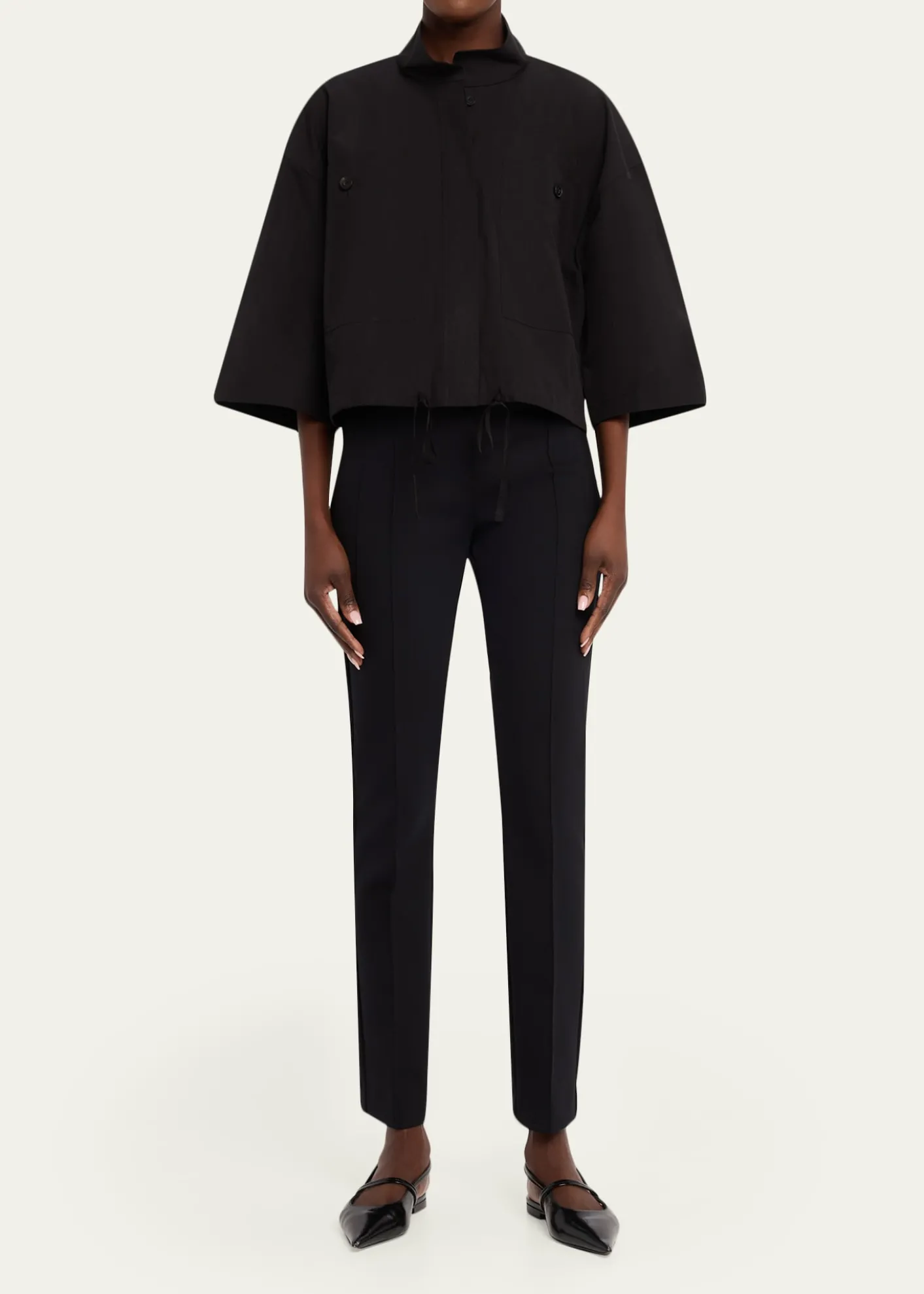 Lafayette 148 New YorkGramercy Cropped Slim-Fit Pintuck Pants