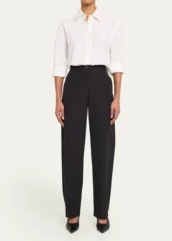 Lafayette 148 New YorkKent Linen-Viscose Barrel Pants