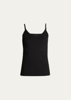 Lafayette 148 New YorkMesh Jersey V-Neck Tank