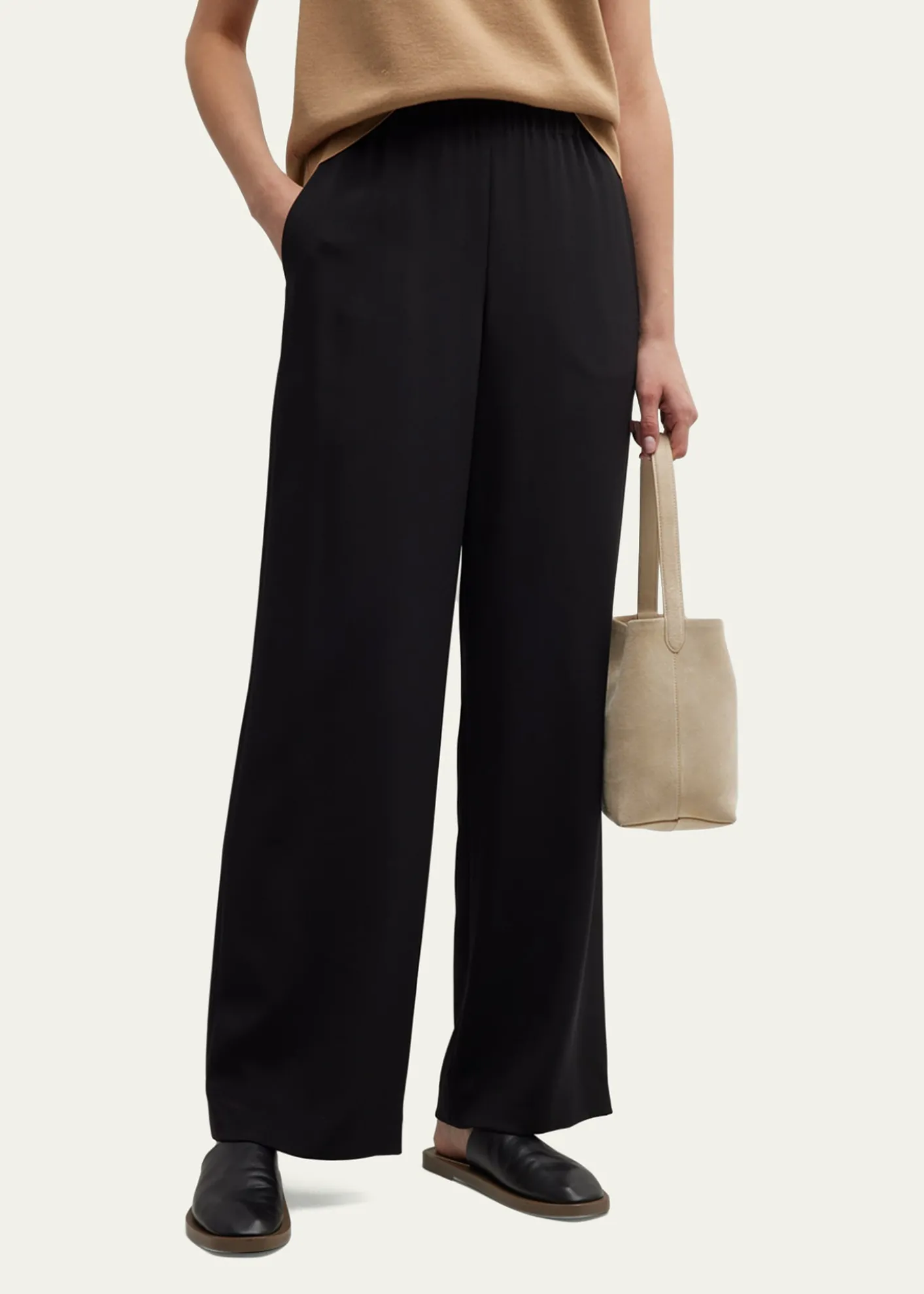 Lafayette 148 New YorkPerry Wide-Leg Stretch Silk Pants