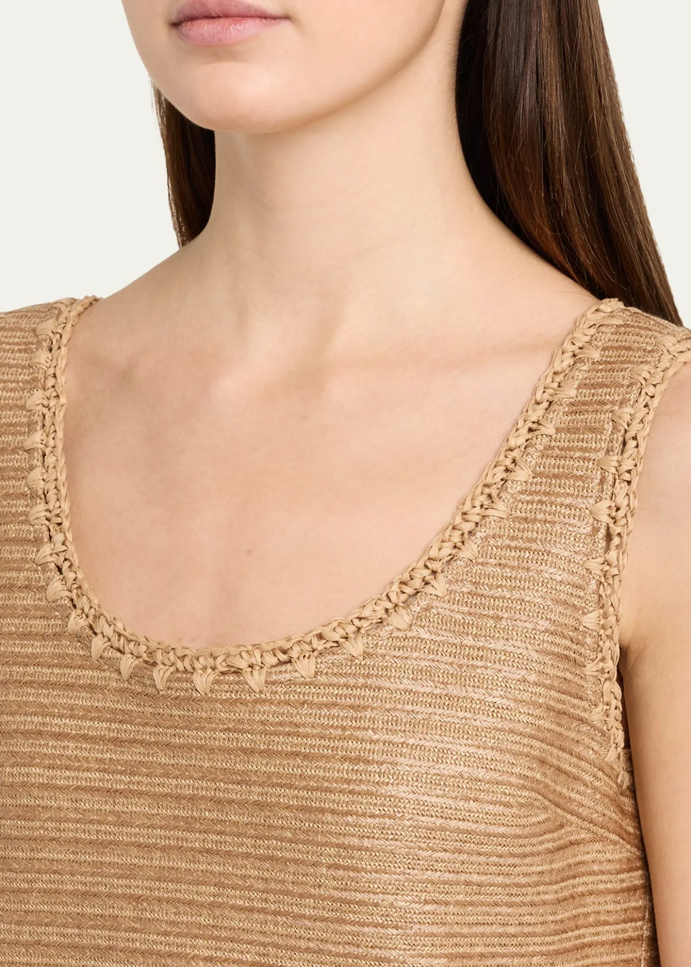 Lafayette 148 New YorkRaffia-Effect Jersey Shift Dress