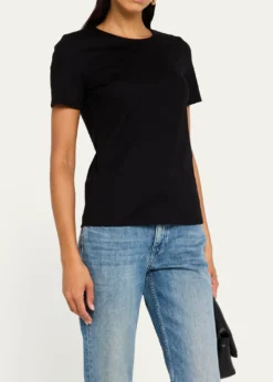 Lafayette 148 New YorkRibbed Crewneck Cotton T-Shirt