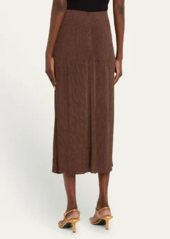 Lafayette 148 New YorkRibbed Shimmer Knit Midi Skirt