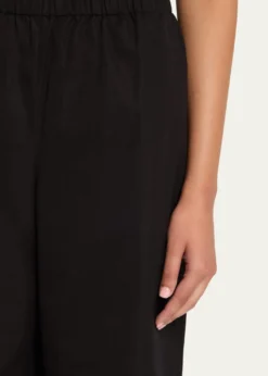 Lafayette 148 New YorkRiverside Wide-Leg Organic Cotton Poplin Pants