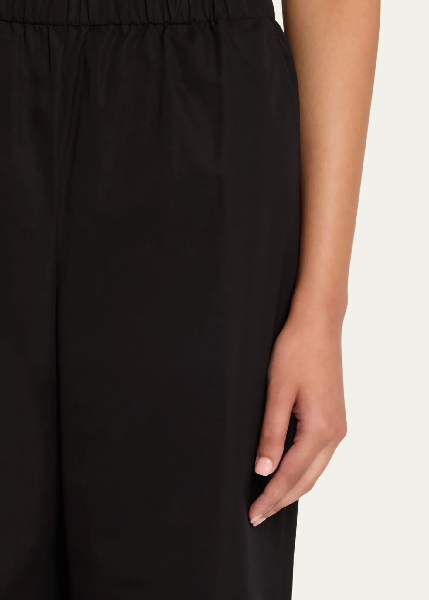 Lafayette 148 New YorkRiverside Wide-Leg Organic Cotton Poplin Pants