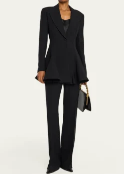 Lafayette 148 New YorkSaint Marks Straight Wool-Silk Pants