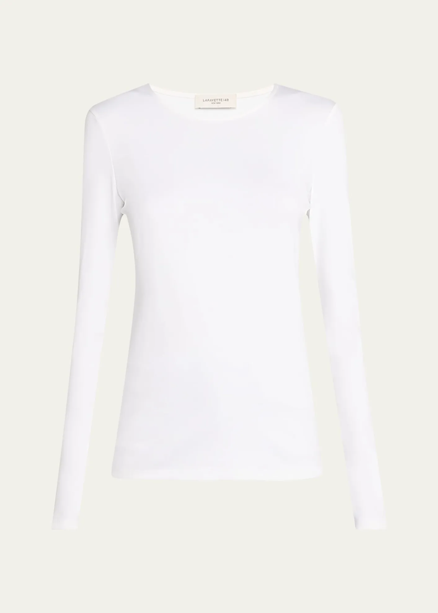 Lafayette 148 New YorkScoop-Neck Stretch Cotton T-Shirt
