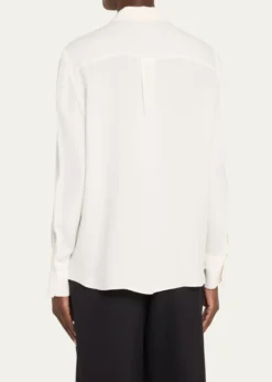 Lafayette 148 New YorkScottie Silk Button-Down Blouse