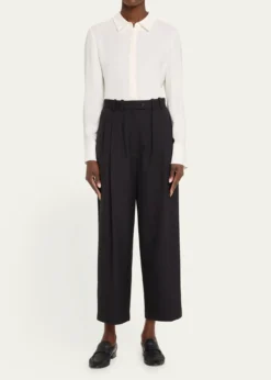 Lafayette 148 New YorkScottie Silk Button-Down Blouse