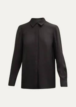 Lafayette 148 New YorkScottie Silk Button-Down Blouse